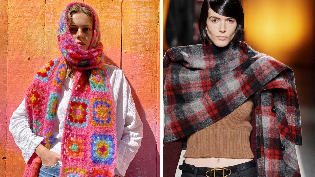 Accessoire tendance  L’écharpe en crochet sera l'incontournable mode durant cet hiver 2021 !